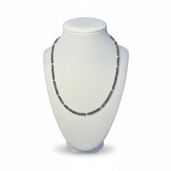 Hand Crafted Jewelry - Lepidolite and Silver Hematite Necklace